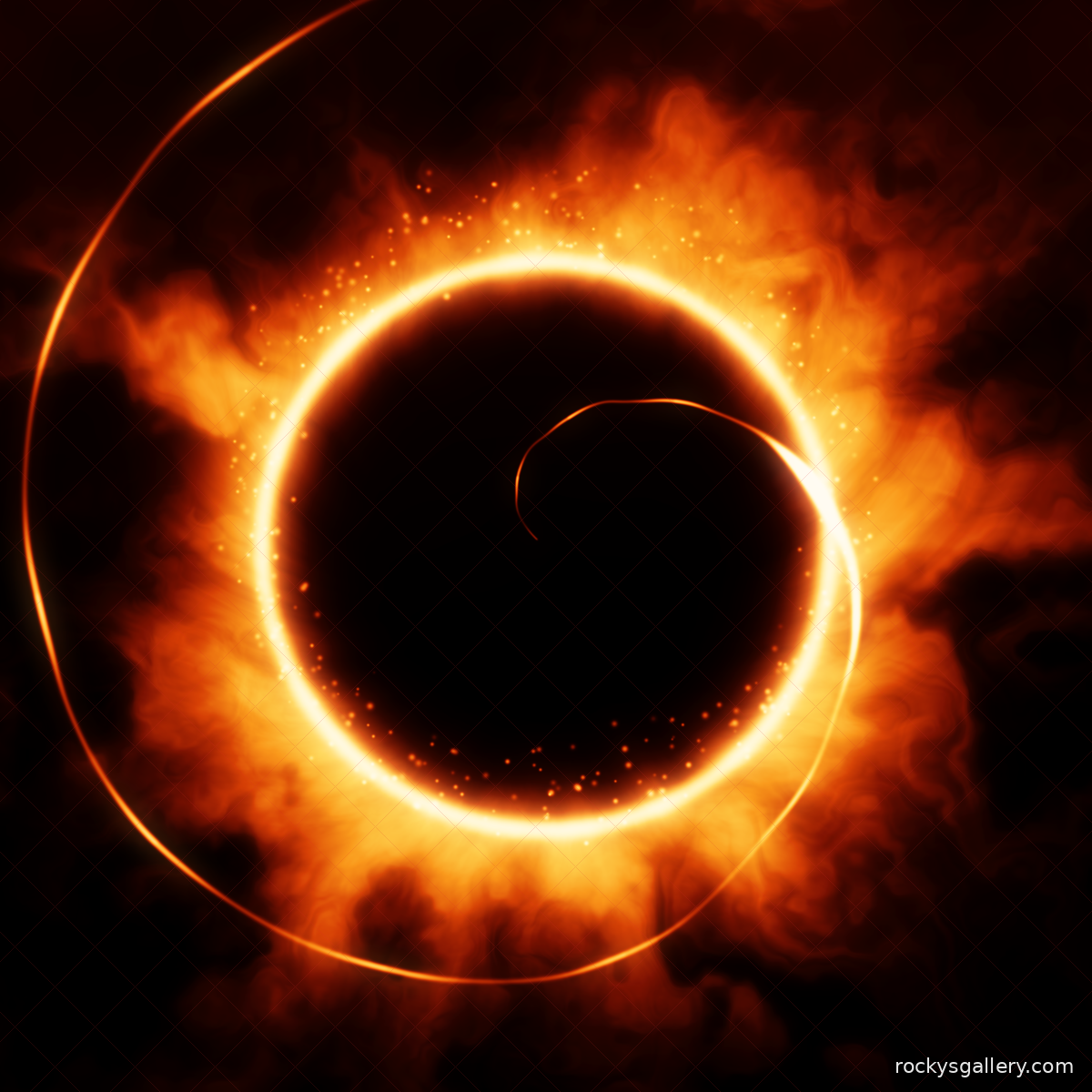 Ring of Fire — generative flame ring, Songs Without Sound 003